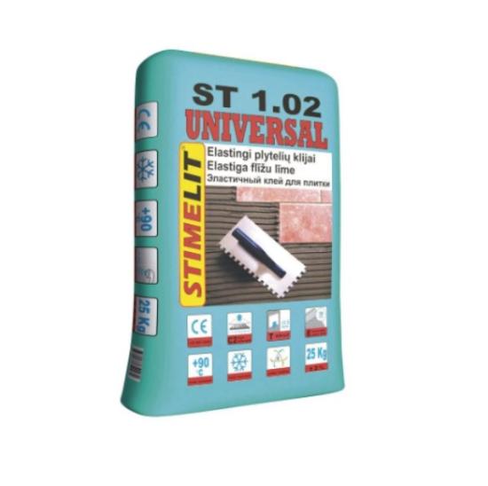 Prekės „Elastingi plytelių klijai STIMELIT ST1.02 UNIVERSAL, 5 kg“ paveikslėlis