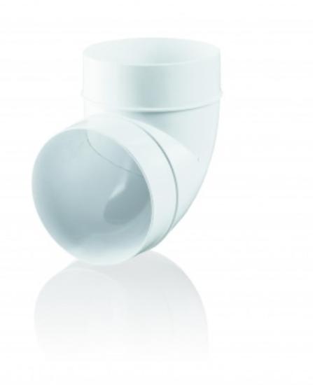 Prekės „Alkūnė ortakio plastikinė Ø 150 mm 90° Vents“ paveikslėlis