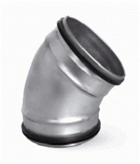 Prekės „Alkūnė ortakio plieninė Alnor Ø 100 mm 45° BPL10045“ paveikslėlis