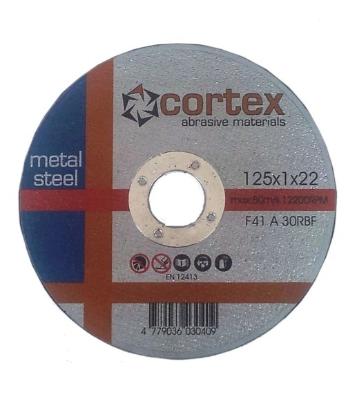 Prekės „Diskas pjovimui metalo 125 x 1 x 22,2 mm Cortex“ paveikslėlis