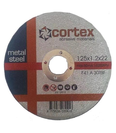 Prekės „Diskas pjovimui metalo 125 x 1,2 x 22,2 mm Cortex“ paveikslėlis