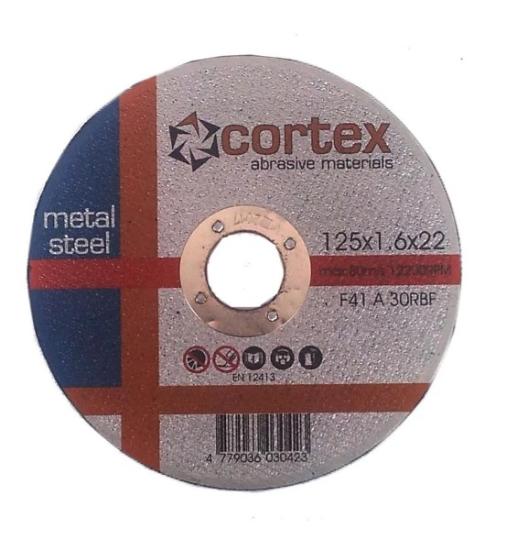 Prekės „Diskas pjovimui metalo 125 x 1,6 x 22,2 mm Cortex“ paveikslėlis