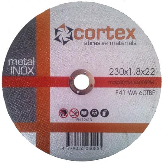 Prekės „Diskas pjovimui metalo 230x1,8x22,2 mm Inox Cortex“ paveikslėlis
