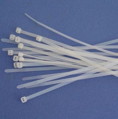 Prekės „Dirželiai užtraukiami 200 x 3,6 mm balti TECFI 100 vnt“ paveikslėlis