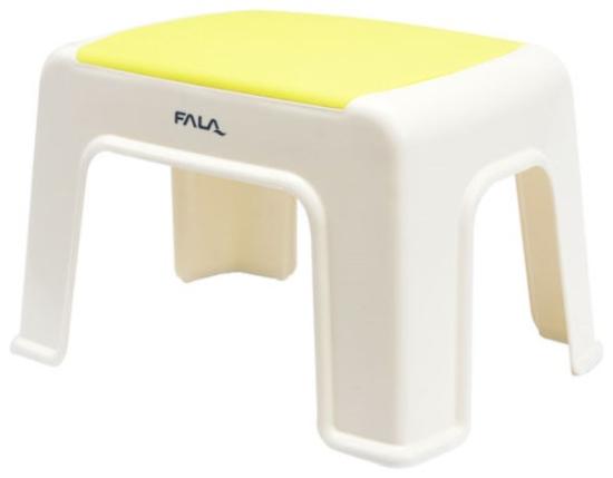 Prekės „Kėdutė plastikinė 210 mm balta/geltona 21 x 20 x 30 cm“ paveikslėlis