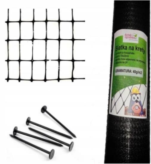 Prekės „Tinklas nuo kurmių 15 x 15 mm 2 m x 200 m, juodas“ paveikslėlis