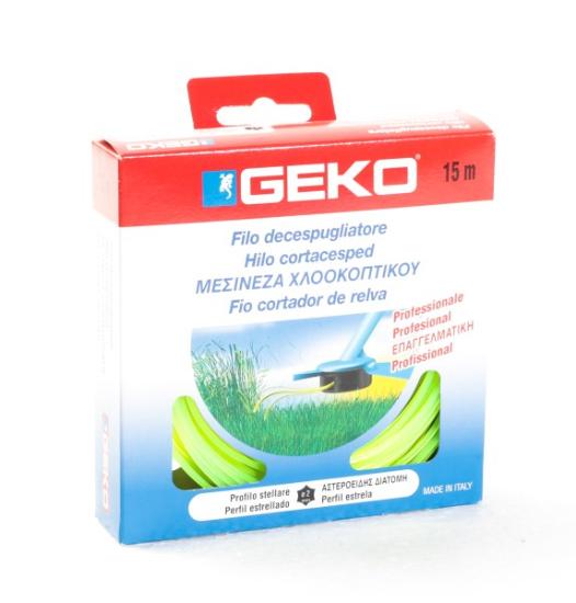 Prekės „Valas trimeriui žvaigždė 2 mm x 15 m Geko“ paveikslėlis