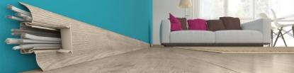 Prekės „Grindjuostė PVC 905 65 x 2500 mm izzimax Ąžuolas Pendula“ paveikslėlis