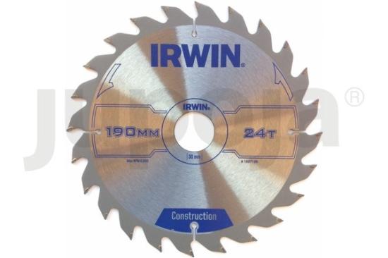 Prekės „Diskas medžiui 190 x 30 / 20 / 16 mm x24T Irwin“ paveikslėlis
