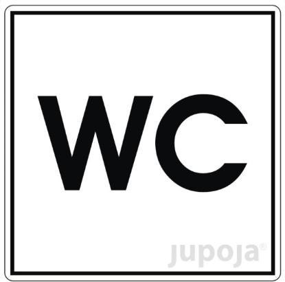 Prekės „Lipdukas informacinis "WC" 120 x 120 mm“ paveikslėlis