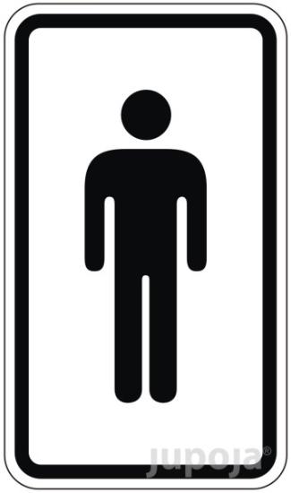 Prekės „Lipdukas informacinis "WC vyrams" 70 x 120 mm“ paveikslėlis