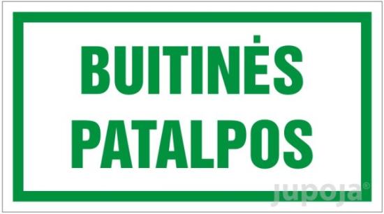 Prekės „Lipdukas informacinis "Buitinės patalpos" 250 x 140 mm“ paveikslėlis