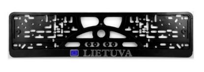 Prekės „Rėmelis automobilio numeriui reljefinis LIETUVA / EU“ paveikslėlis