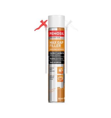 Prekės „Montavimo putos PENOSIL Max Gap Filler, šiaudelinės, 750 ml“ paveikslėlis