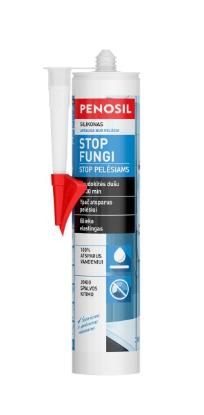 Prekės „Silikoninis hermetikas PENOSIL Stop Fungi, baltas, 310 ml“ paveikslėlis