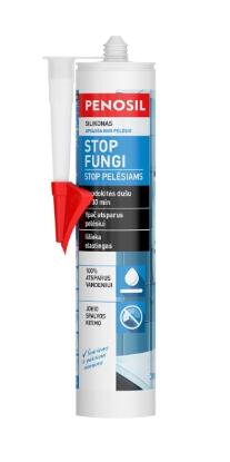 Prekės „Silikoninis hermetikas PENOSIL Stop Fungi, bespalvis, 310 ml“ paveikslėlis