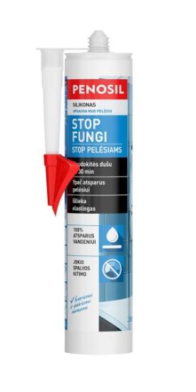 Prekės „Silikoninis hermetikas PENOSIL Stop Fungi, bespalvis, 310 ml“ paveikslėlis