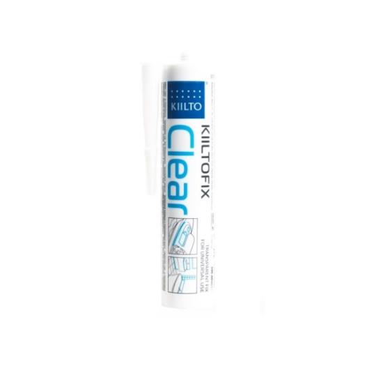 Prekės „Klijai - hermetikai Kiilto Fix Clear, skaidrūs, 290 ml“ paveikslėlis