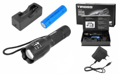 Prekės „Žibintuvėlis įkraunamas 10W LED, 3.7V 2000mAh Li-Ion 18650 TS-1151“ paveikslėlis