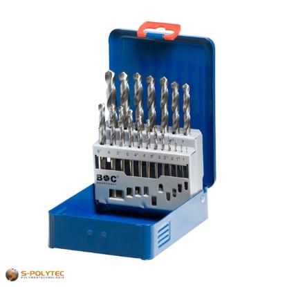 Prekės „Rinkinys grąžtų metalui 19 dalių 1 - 10 mm x 0,5 DIN 338 Bohrcraft“ paveikslėlis
