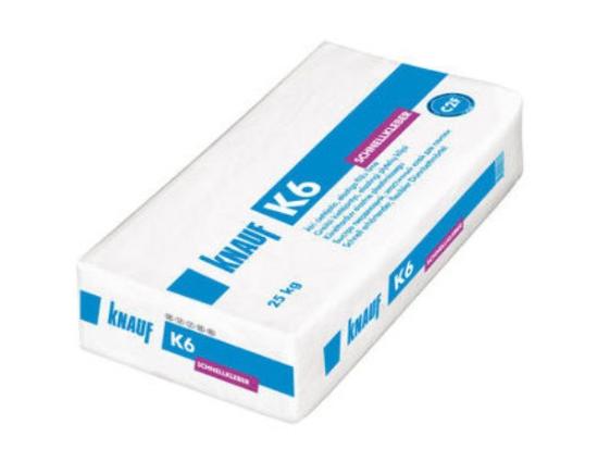 Prekės „Greitai kietėjantys elastingi plytelių klijai KNAUF K6, 25 kg“ paveikslėlis