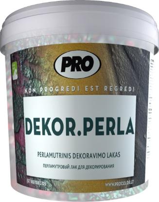 Prekės „Lakas dekoravimo perlų blizgesio Dekor Perla PRO auksas 0,5 kg“ paveikslėlis