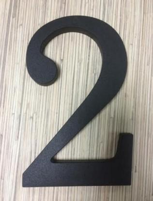 Prekės „Numeris namui 1 juodas 180 mm plastiko“ paveikslėlis