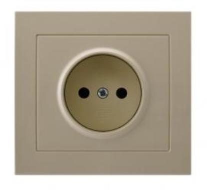 Prekės „Potinkinė rozetė KIER GP-1W/01, smėlio spalvos“ paveikslėlis