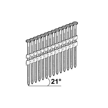 Prekės „Vinys pistoletui 2,8x75 mm 21° 1300 vnt juodos BL Essve 777473“ paveikslėlis