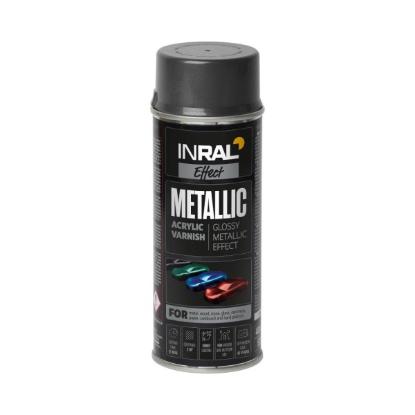 Prekės „Dažai aerozoliniai INRAL METALLIC juodi 400 ml“ paveikslėlis