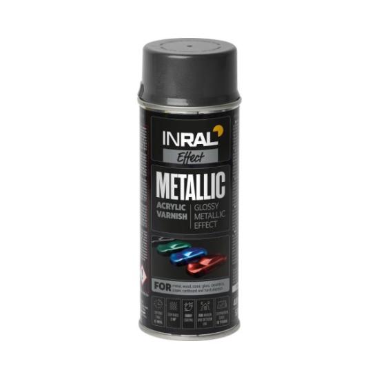 Prekės „Dažai aerozoliniai INRAL METALLIC juodi 400 ml“ paveikslėlis