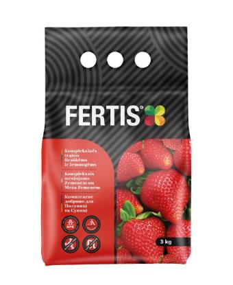 Prekės „Trąšos braškėms ir žemuogėms 3 kg Fertis“ paveikslėlis