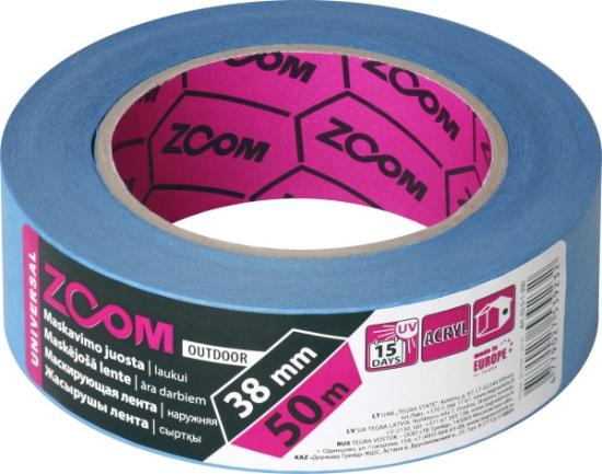 Prekės „Maskavimo juostelė lauko darbams ZOOM 38 mm x 50 m, mėlyna“ paveikslėlis