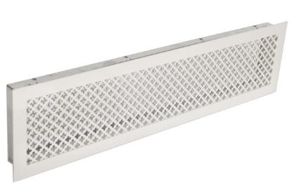 Prekės „Grotelės židinio 550 x 140 mm baltos Retro“ paveikslėlis