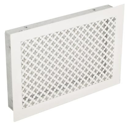 Prekės „Grotelės židinio 260 x 180 mm baltos  Retro“ paveikslėlis