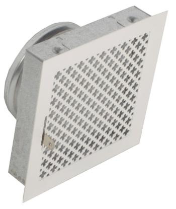 Prekės „Grotelės židinio su žaliuzi 180 x 180 mm Ø 125 mm baltos  Retro“ paveikslėlis