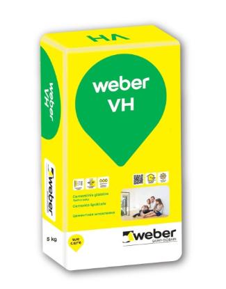 Prekės „Cementinis glaistas Weber VH, baltas, 5 kg“ paveikslėlis