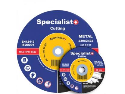 Prekės „Diskas pjovimui metalo 125 x 1 x 22,2 mm Specialist+“ paveikslėlis