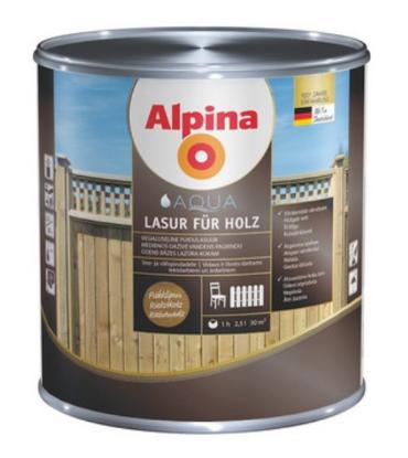Prekės „Impregnantas medienai Alpina AP Aqua Holzlasur Kiefer 0,75 l“ paveikslėlis