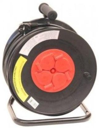 Prekės „Ilgintuvas ACUMA, 4 lizdų, gumuotas su įžeminimu, 3 x 1,5 mm, 25 m, IP44“ paveikslėlis