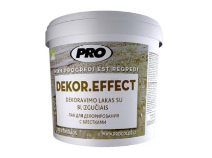 Prekės „Lakas PRO DEKOR EFFECT sidabro sp. 0,5 kg“ paveikslėlis