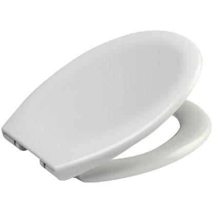 Prekės „Dangtis klozeto 45 x 37 cm Soft Touch lėtai užsidarantis iš plastiko baltas Duschy“ paveikslėlis