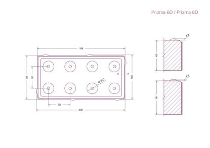 Prekės „Trinkelė Prizma 8D geltona BM 200x100x80 (mm)“ paveikslėlis
