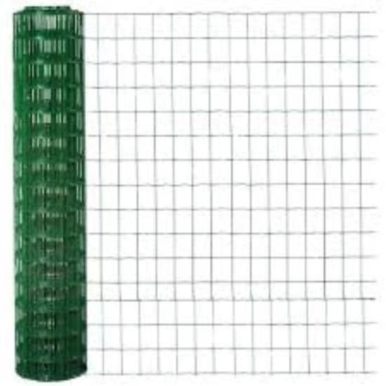 Prekės „Tinklas virintas 13x13x0,9 1,0m (5m) žalias“ paveikslėlis