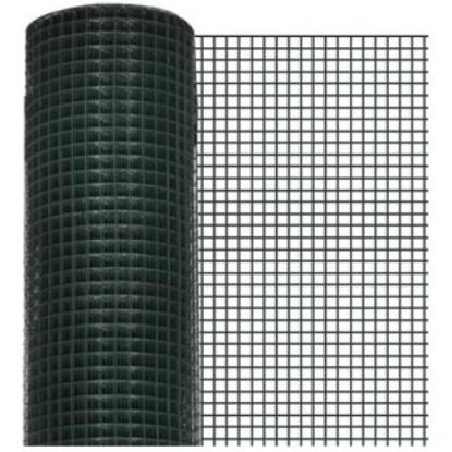 Prekės „Tvoros tinklas virintas 25 x 25 x 2,2 mm 1,0 m 5 m žalias“ paveikslėlis