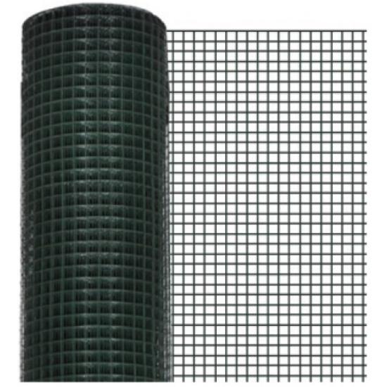 Prekės „Tvoros tinklas virintas 25 x 25 x 2,2 mm 1,0 m 5 m žalias“ paveikslėlis