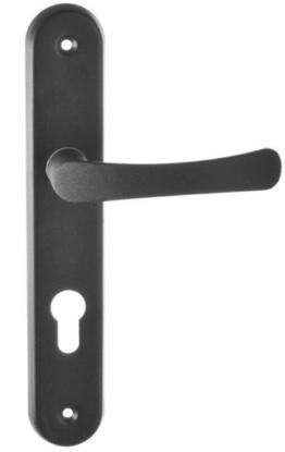 Prekės „Rankenos durų siauros 85 mm 215x30 juodos PZ-85 Klas 217/31“ paveikslėlis