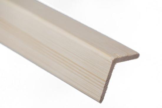 Prekės „Kampas išorinis medinis 29 x 29 mm raštuota pušis“ paveikslėlis