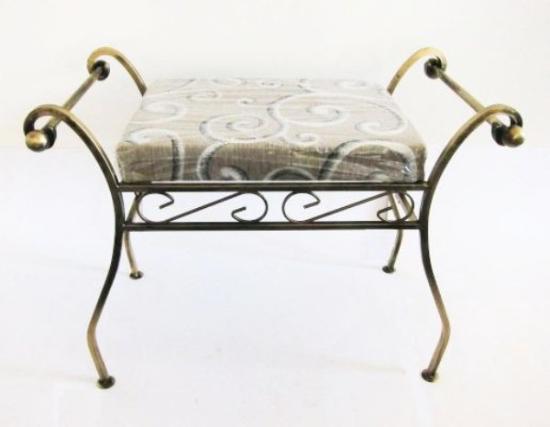 Prekės „Pufas dekoratyvinio metalo su gobelenu 56 x 63 x 35 cm 90-0205 Dastal“ paveikslėlis
