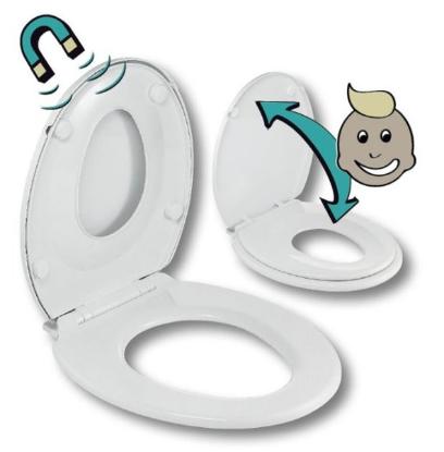 Prekės „Dangtis klozeto 38,5 x 44 cm WIRQUIN Family SoftClose baltas“ paveikslėlis